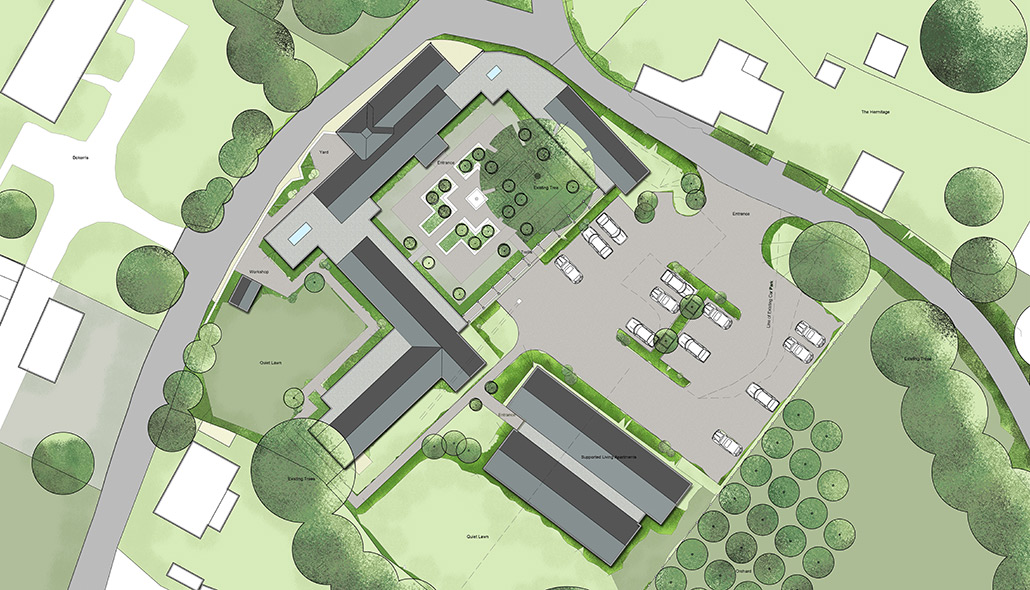 New Apartments, Bedrooms and Workshop at a Care Home, Kent